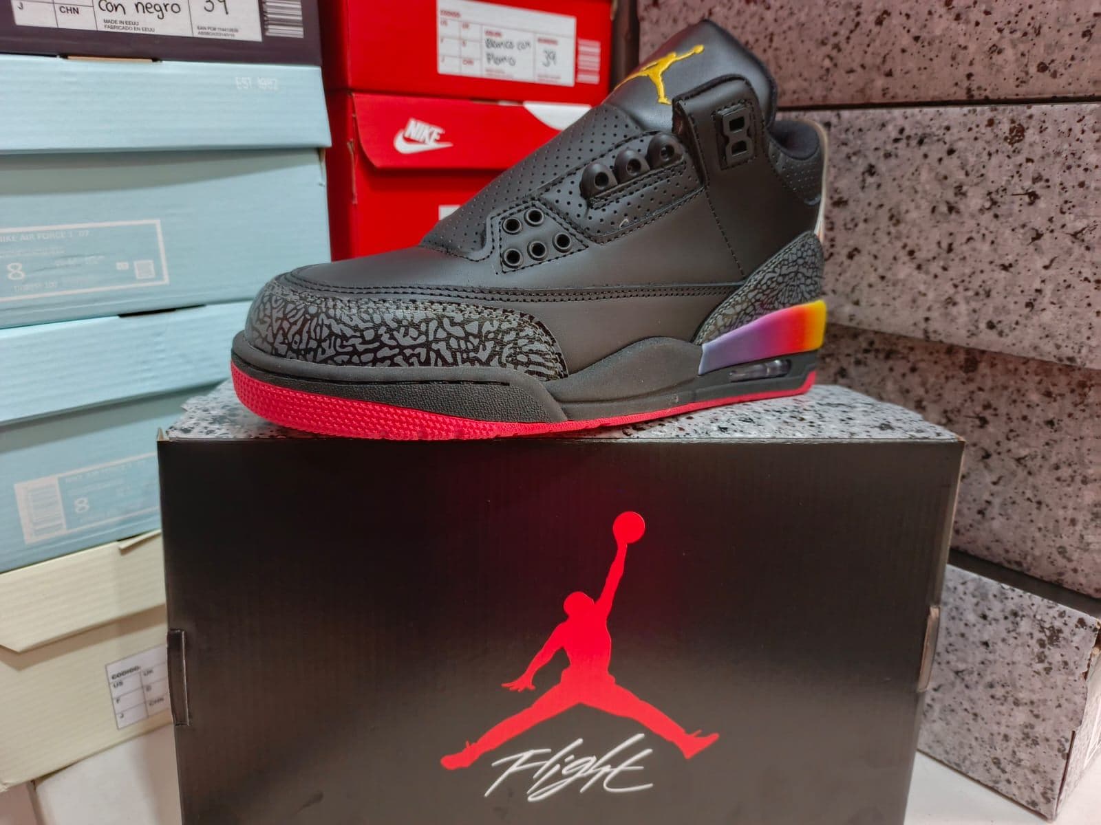 JORDAN 3 J. BALVIN NEGRO